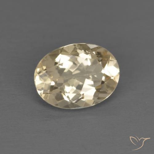 Morganita Crema natural de 1.15 ct, Ovalada, VS