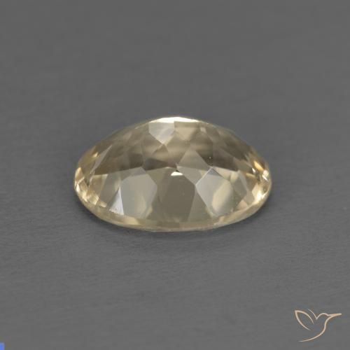 Morganita Crema natural de 1.15 ct, Ovalada, VS
