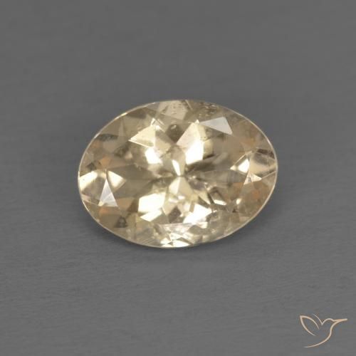 0.94ct Natural Crema morganita, Ovalada, VS