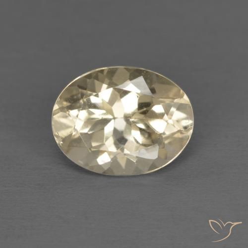 1.17ct Natural Dorado claro morganita, Ovalada, VVS-VS