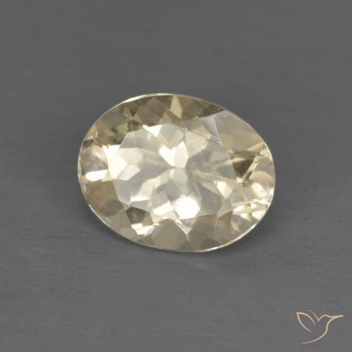 Morganita Dorado claro natural de 1.17 ct, Ovalada, VVS-VS