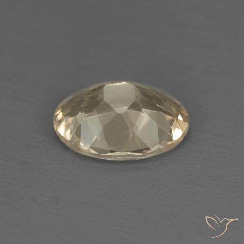Morganita Dorado claro natural de 1.02 ct, Ovalada, VVS-VS