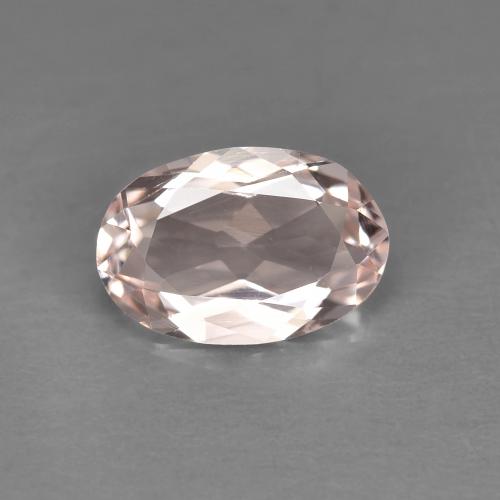 Morganita Rosado medio natural de 0.84 ct, Corte Óvalo, VVS-VS
