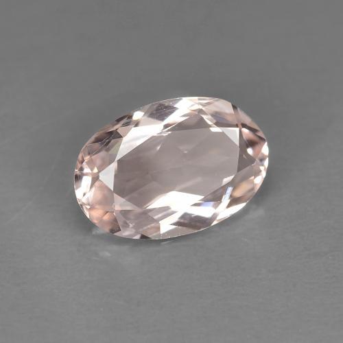 Morganita Rosado medio natural de 0.84 ct, Corte Óvalo, VVS-VS