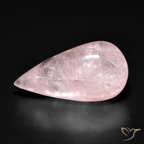 7.68ct Natural Rosado claro Morganita, En forma de pera, Translúcido
