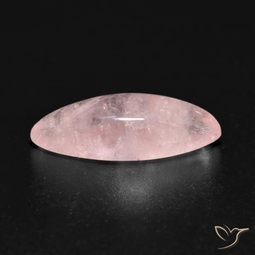 Morganita Rosado coral claro natural de 3.91 ct, Marquesa, Translúcido