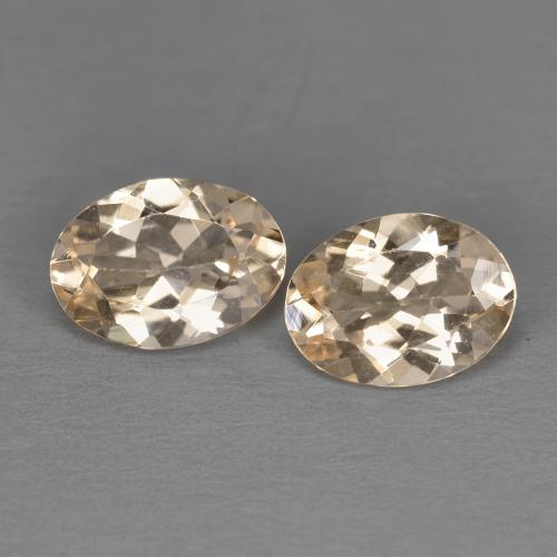 Gemas de morganita naranja natural de 1,78 ct, corte óvalo, VVS-VS