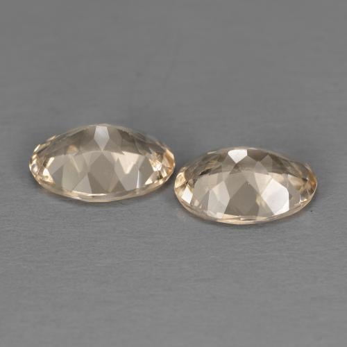 Gemas de morganita naranja natural de 1,78 ct, corte óvalo, VVS-VS