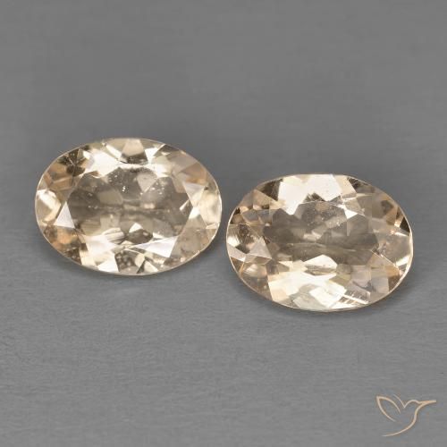 Gemas de Morganita Naranja claro natural de 1.73 ct, Ovalada, VS