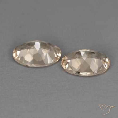 Gemas de Morganita Naranja claro natural de 1.73 ct, Ovalada, VS