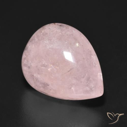 Morganita Rosado claro natural de 8.26 ct, En forma de pera, Translúcido