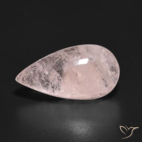 Morganita Rosado claro natural de 4.42 ct, En forma de pera, Transparente