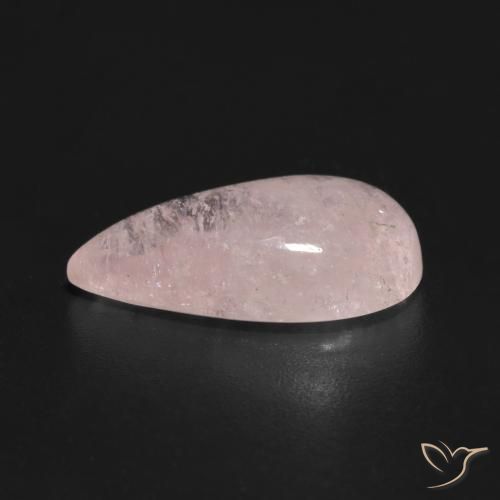 Morganita Rosado claro natural de 4.42 ct, En forma de pera, Transparente