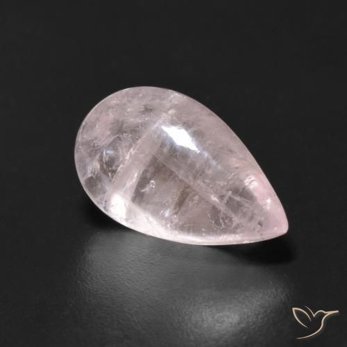 Morganita Rosa rosado natural de 3.65 ct, En forma de pera, Transparente