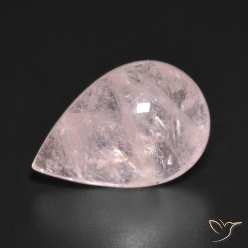 5.23ct Natural Rosado claro Morganita, En forma de pera, Transparente