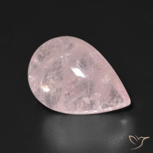 Morganita Rosado claro natural de 5.23 ct, En forma de pera, Transparente