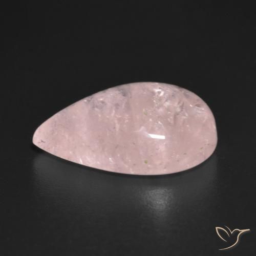 Morganita Rosado claro natural de 5.23 ct, En forma de pera, Transparente