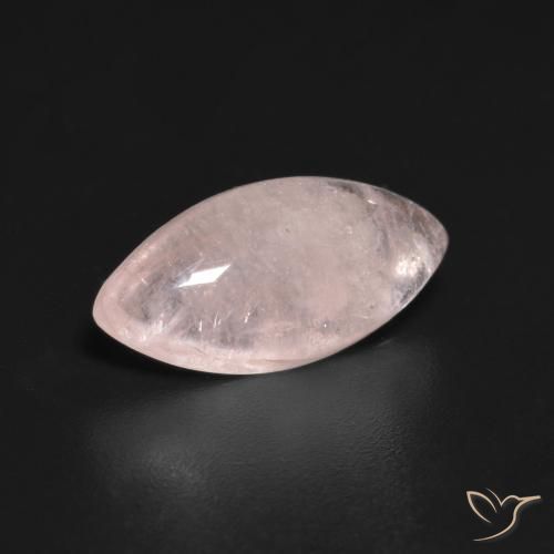 Morganita Rosado coral natural de 2.97 ct, Marquesa, Translúcido