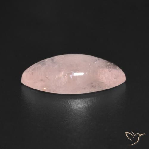 Morganita Rosado coral natural de 2.97 ct, Marquesa, Translúcido
