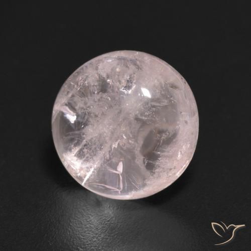 Morganita Rosado flamingo natural de 2.22 ct, Redondo, Transparente