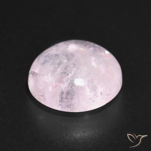 Morganita Rosado durazno claro natural de 4.64 ct, Redondo, Transparente