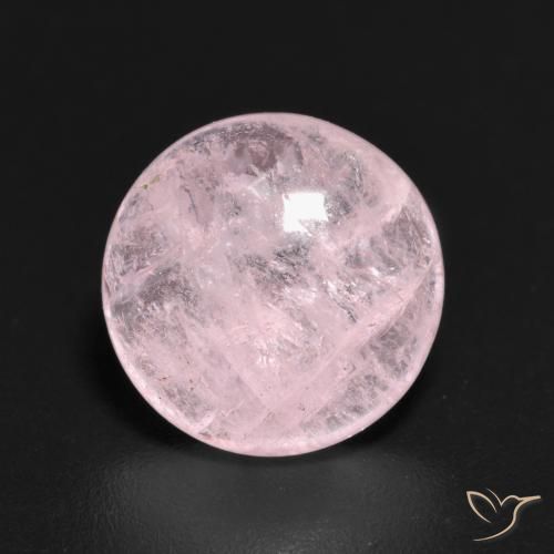 3.70ct Natural Rosado claro morganita, Redondo, Transparente
