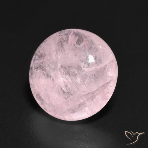 Morganita Rosado claro natural de 3.70 ct, Redondo, Transparente