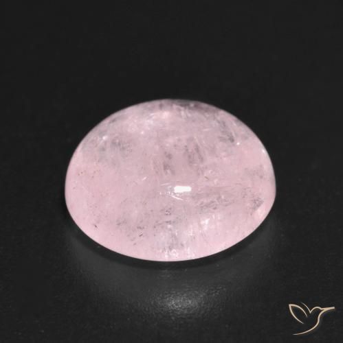Morganita Rosado claro natural de 3.70 ct, Redondo, Transparente