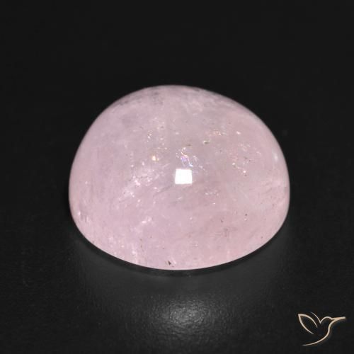 Morganita Rosado durazno claro natural de 7.24 ct, Redondo, Translúcido