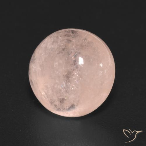 Morganita Rosado salmón natural de 3.11 ct, Redondo, Translúcido