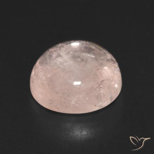 Morganita Rosado coral natural de 3.88 ct, Redondo, Transparente