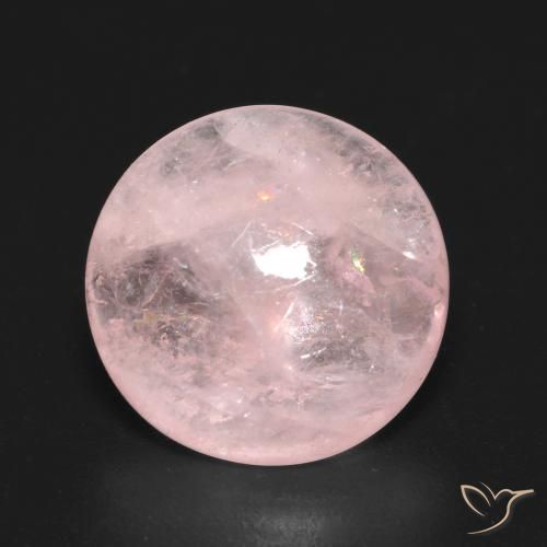 5.97ct Natural Rosado claro Morganita, Redondo, Transparente