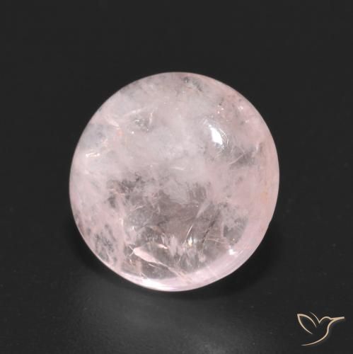 Morganita Rosado flamingo natural de 3.09 ct, Redondo, Transparente