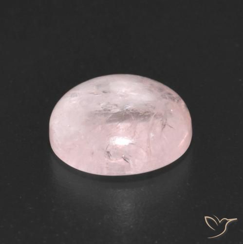 Morganita Rosado flamingo natural de 3.09 ct, Redondo, Transparente