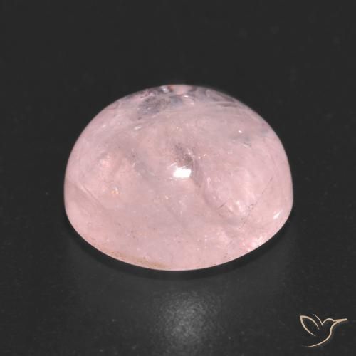 Morganita Rosado coral natural de 4.58 ct, Redondo, Transparente