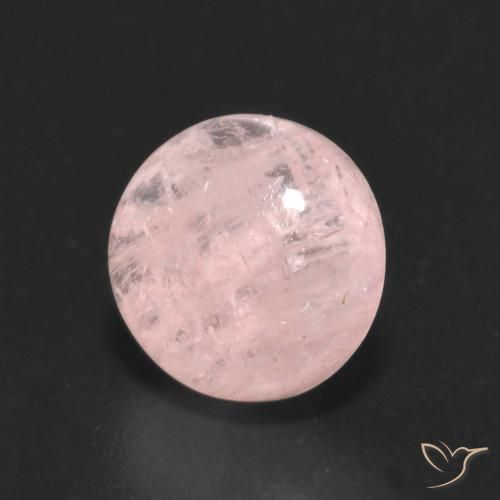 Morganita Rosado coral claro natural de 1.97 ct, Redondo, Transparente