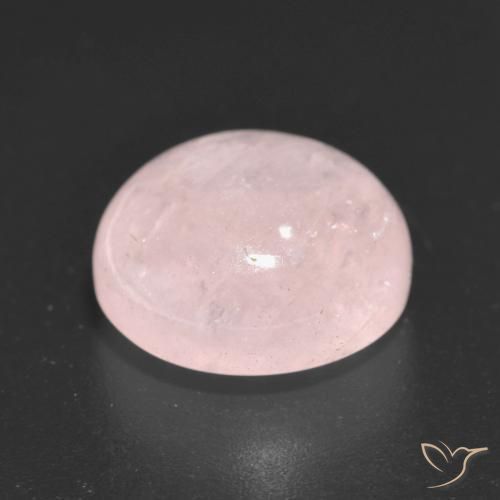 Morganita Rosado durazno claro natural de 7.34 ct, Redondo, Translúcido