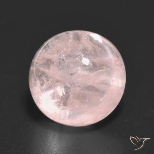 6.42ct Natural Rosado coral claro Morganita, Redondo, Transparente