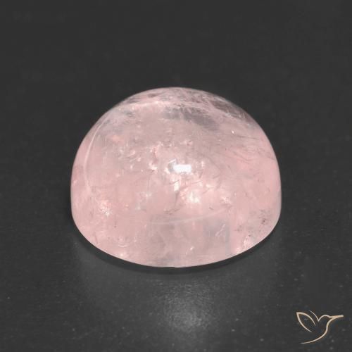 Morganita Rosado coral claro natural de 6.42 ct, Redondo, Transparente