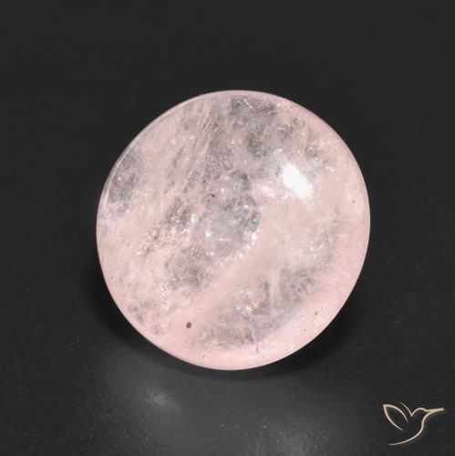 Morganita Rosado claro natural de 5.69 ct, Redondo, Transparente