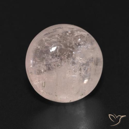 Morganita Rosado flamingo natural de 3.72 ct, Corte Redondo, Transparente