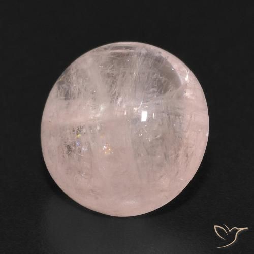 Morganita Rosado claro natural de 2.75 ct, Redondo, Transparente