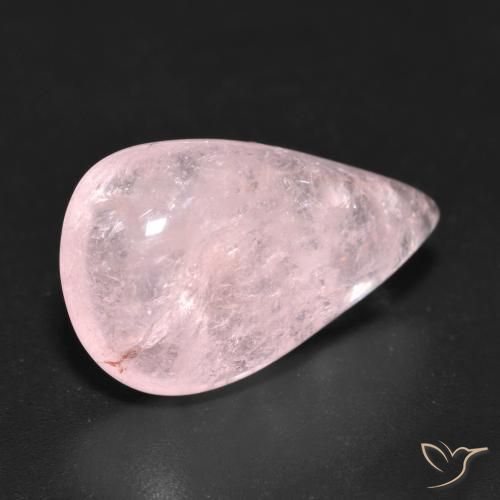 Morganita Rosado claro medio natural de 10.42 ct, En forma de pera, Transparente