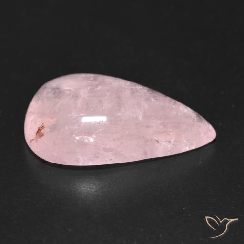 Morganita Rosado claro medio natural de 10.42 ct, En forma de pera, Transparente
