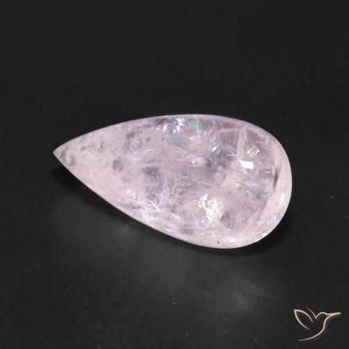 Morganita Rosa rosado natural de 4.15 ct, En forma de pera, Transparente