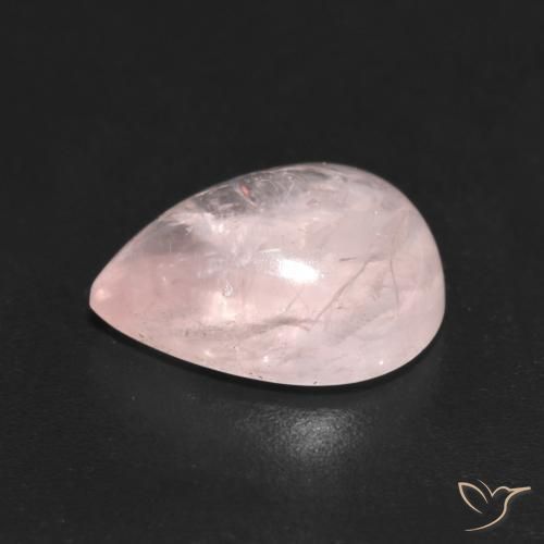 Morganita Rosado claro natural de 3.77 ct, En forma de pera, Transparente