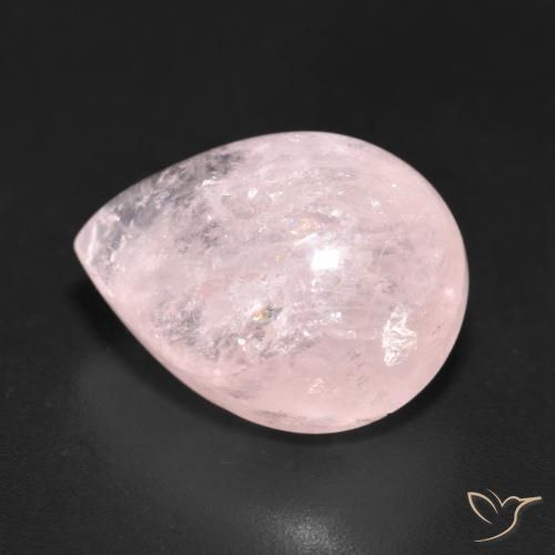 Morganita Rosado claro natural de 10.51 ct, En forma de pera, Translúcido