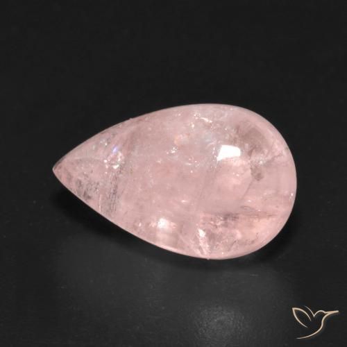 4.94ct Natural Rosado coral claro Morganita, En forma de pera, Transparente