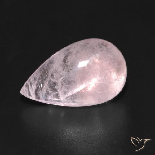 4.55ct Natural Rosado claro medio morganita, En forma de pera, Transparente