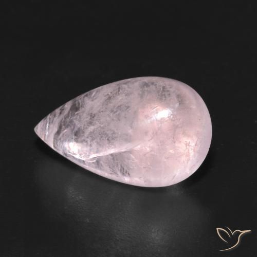 Morganita Rosado claro medio natural de 4.55 ct, En forma de pera, Transparente